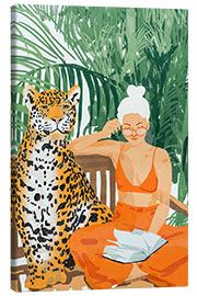 Tableau sur toile  Vacances dans la jungle II - Uma 83 Oranges