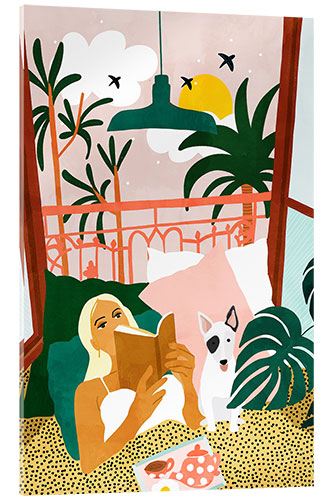Akrylbillede Home is where the dog is