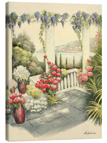 Canvas print Mediterranean terrace