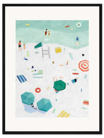 Gerahmter Kunstdruck Beach Vista I