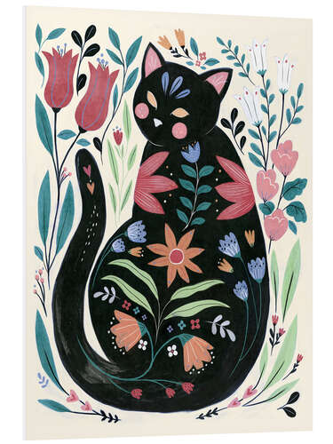 PVC print Folksy Feline I