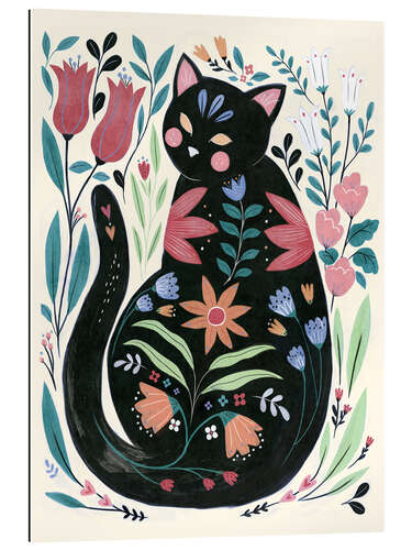 Gallery print Folksy Feline I