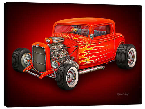 Canvas print Red Hot Rod