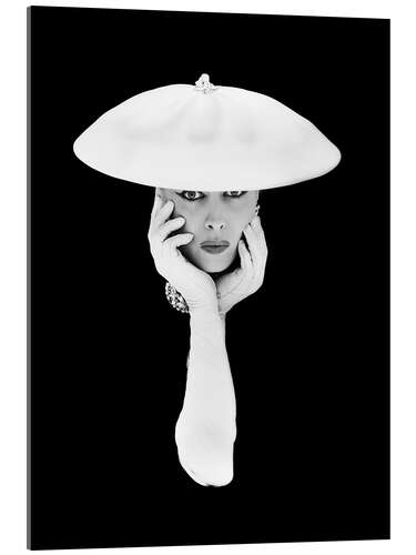 Acrylic print With hat and gloves