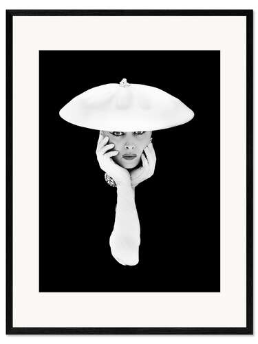 Impression artistique encadrée Chapeau et gants