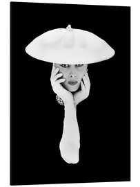 Magnettafel Mit Hut und Handschuhen