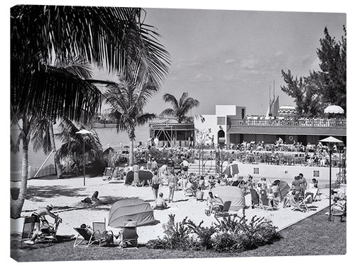 Canvas-taulu Florida Resort Hotel and Cabana Club in Miami