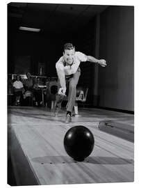 Canvas print 1950s at the bowling