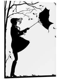 Magnettafel Wie ein Blatt im Herbstwind