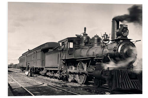 Foam board print Hudson Bay Emporia steam locomotive