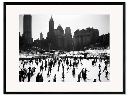 Innrammet kunsttrykk Wollman Ice Rink Central Park Manhattan