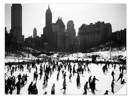 Selvklebende plakat Wollman Ice Rink Central Park Manhattan