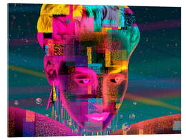 Acrylglasbild Psychedelic face