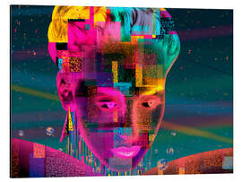 Alubild Psychedelic face