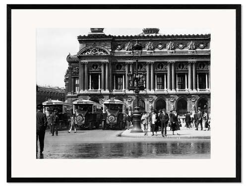 Impresión de arte enmarcada Place de l'Opera en París