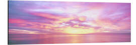 Aluminium print Rosy clouds