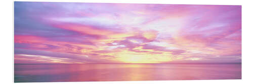 Foam board print Rosy clouds