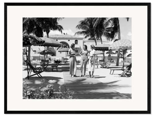 Ingelijste kunstdruk Club Hotel Miami Beach, Florida, 1930s