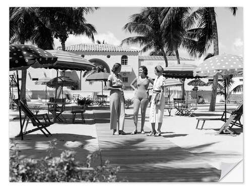 Adesivo murale Club Hotel Miami Beach, Florida, anni '30