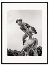 Gerahmter Kunstdruck Nostalgisches Kinderspiel