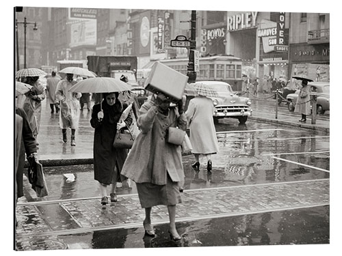 Alumiinitaulu A rainy day in Philadelphia, 1950