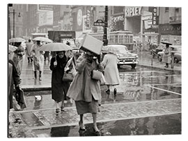 Cuadro de aluminio Un día lluvioso en Filadelfia, 1950