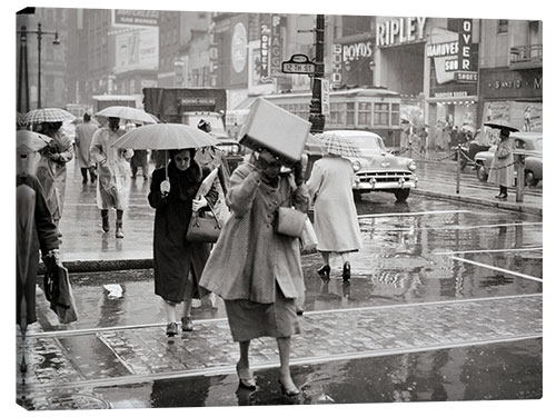 Lærredsbillede A rainy day in Philadelphia, 1950