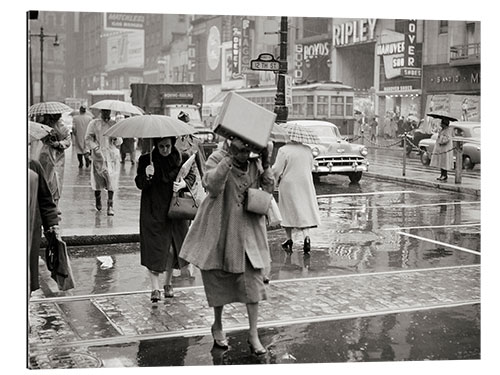 Gallery print A rainy day in Philadelphia, 1950