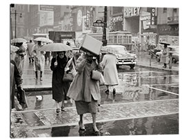 Tableau en plexi-alu Un jour de pluie à Philadelphie, 1950