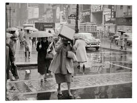 Magnettafel Ein Regentag in Philadelphia, 1950