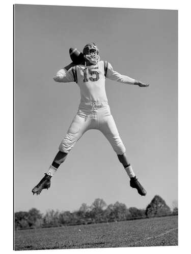 Gallery print Football Quarterback throwing pass, 1960s