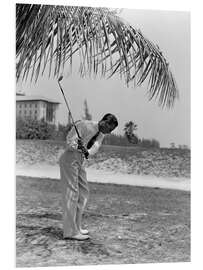 Tableau en PVC Golfeur sous les palmiers en Floride, 1930