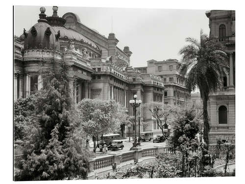 Tableau en plexi-alu Opéra de Rio de Janeiro au Brésil, 1930