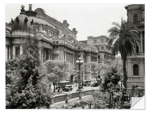 Selvklebende plakat Opera house in Rio de Janeiro, Brazil, 1930