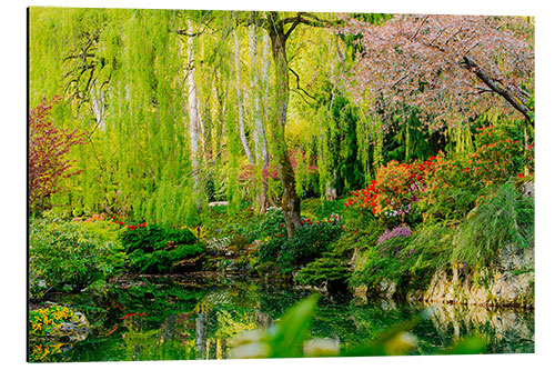 Cuadro de aluminio Estanque encantado en Butchart Gardens, Canadá