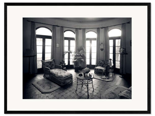 Framed art print French windows, 1920s