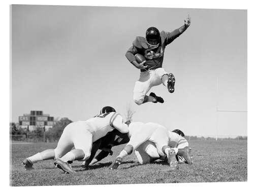 Acrylic print Football game, 1960s