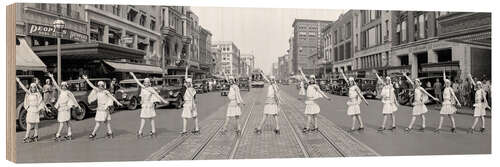 Holzbild Roller Skater Girls, Washington DC, 1929