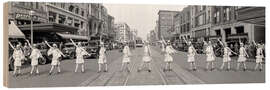 Stampa su legno Roller Skater Girls, Washington DC, 1929