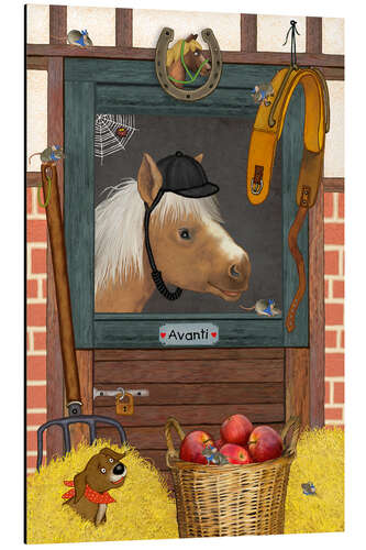 Aluminium print My funny horse Avanti