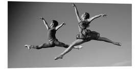 Foam board print Ballet dancers in the air