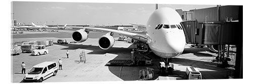 Acrylic print Airplane boarding, Frankfurt am Main