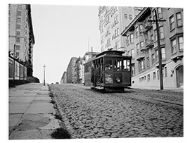 Foam board print Tram in San Francisco