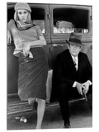 Galleritryk Bonnie and Clyde, black and white