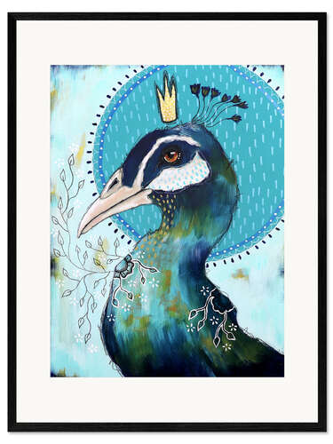 Innrammet kunsttrykk Of peacocks and poetry