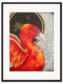 Gerahmter Kunstdruck Feuer und Flamme