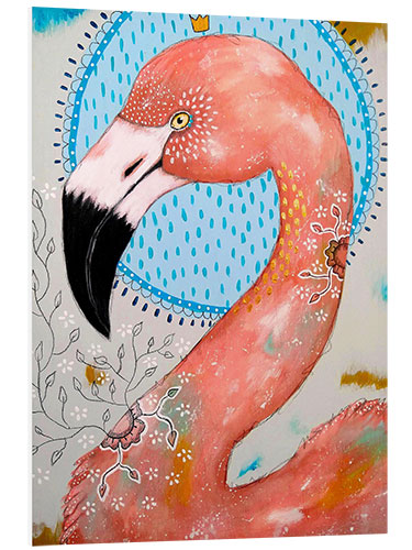 Foam board print Oriental flamingo