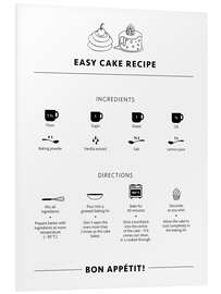 Print på skumplade Cake Recipe (English)