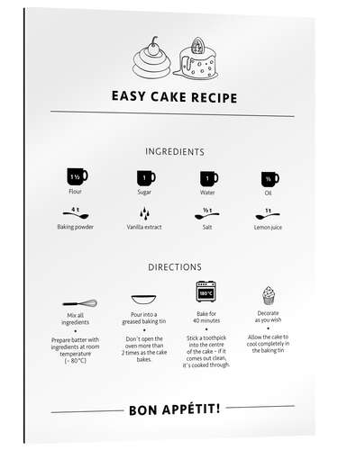 Gallery print Cake Recipe (English)