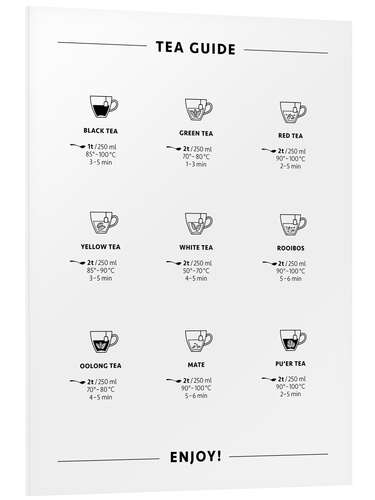 Foam board print Tea Guide